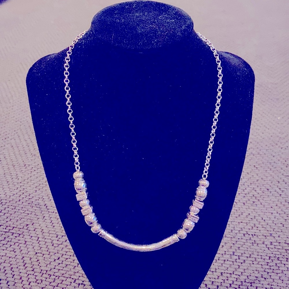 Brighton choker beaded silver